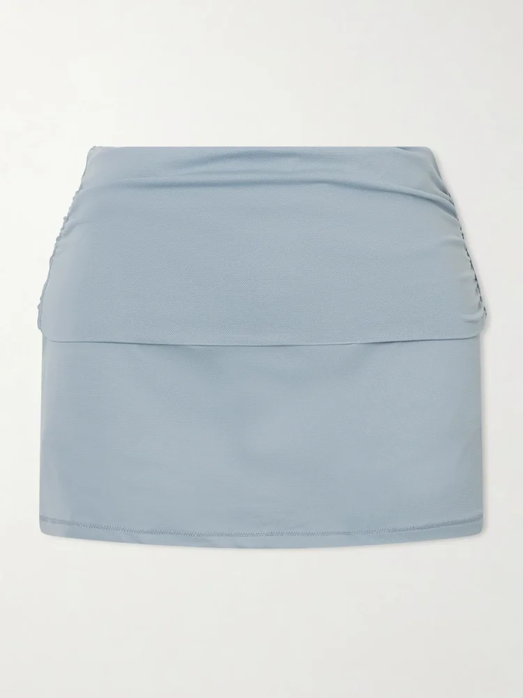 + Nike 3" Foldover Skorts - Washed Pacific