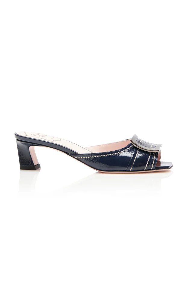 Trompette Patent Leather Mules