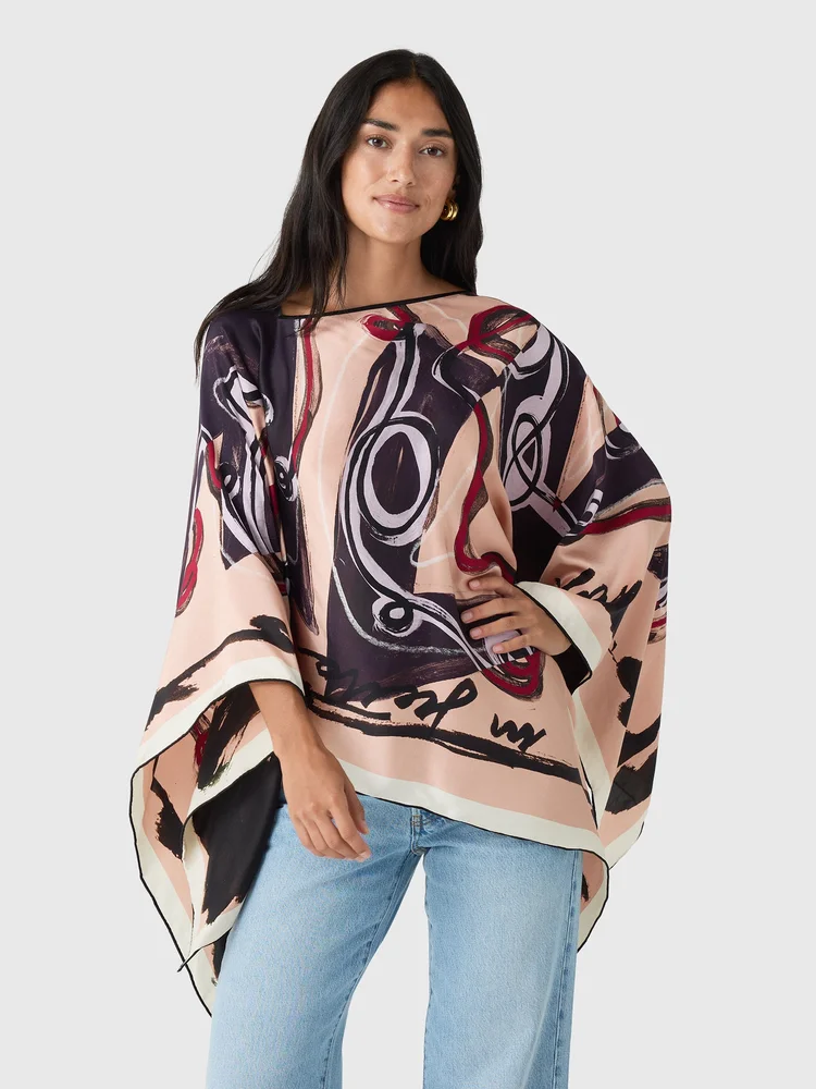 Boat Neck Scarf Top