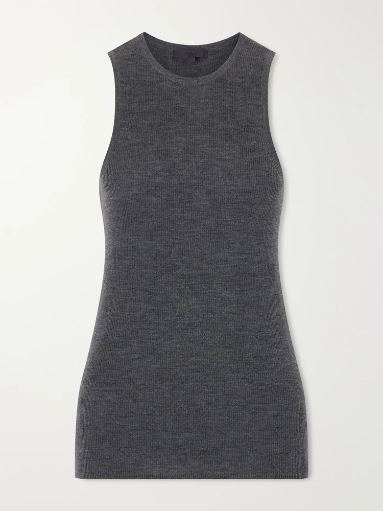 Ribbed wool tank