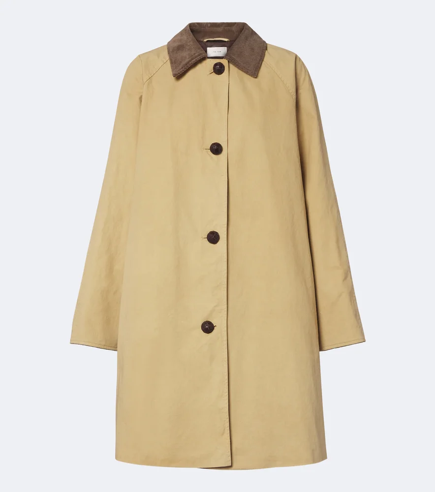 Ina cotton gabardine car coat