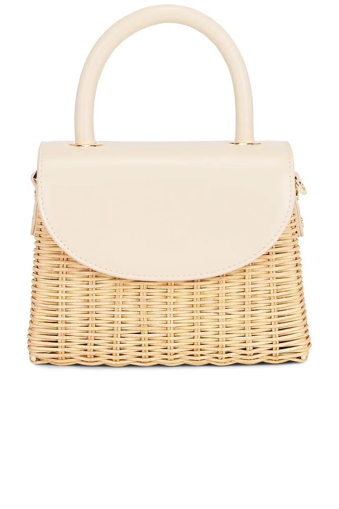 Elle Wicker Top Handle Bag