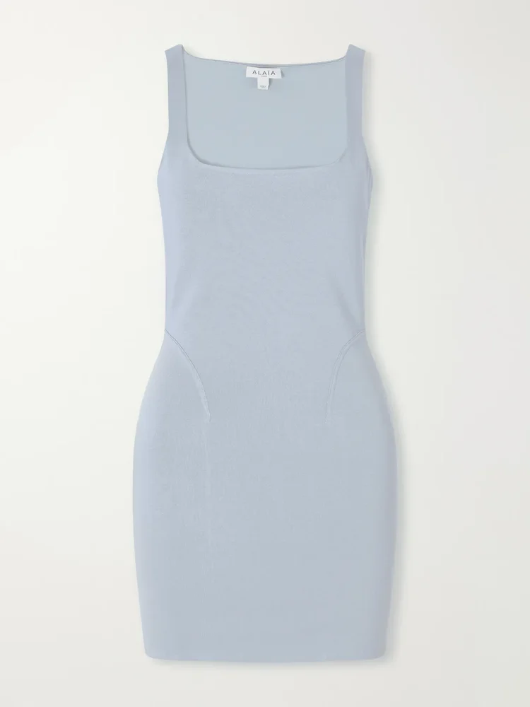 Stretch-jersey mini dress