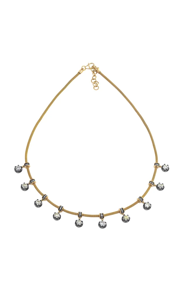 18K Yellow Gold Diamond Chain