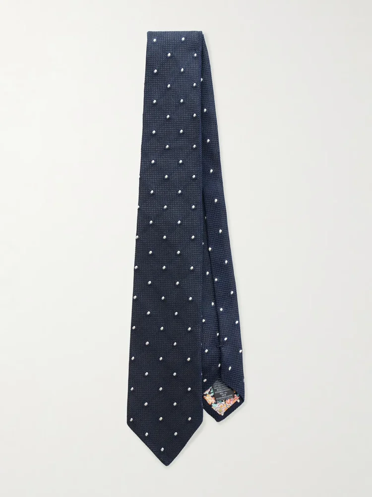 8cm Polka-Dot Silk Tie