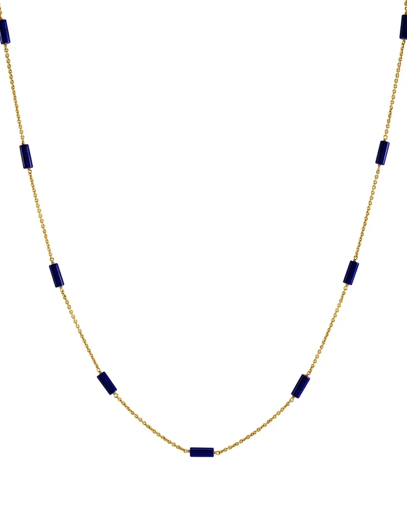 Forza Lapis Long Chain Necklace, 34"