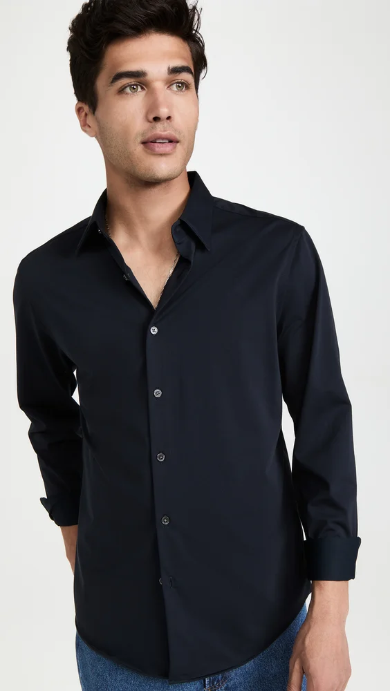 Sylvain Structure Knit Shirt