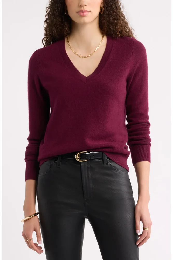 V-Neck Cashmere Sweater