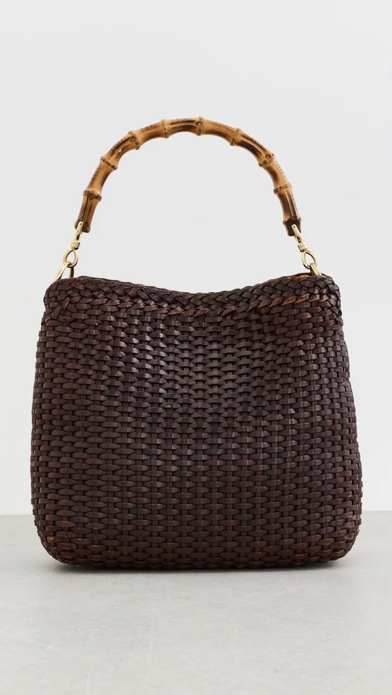 Bamboo Leather Shoulder Bag