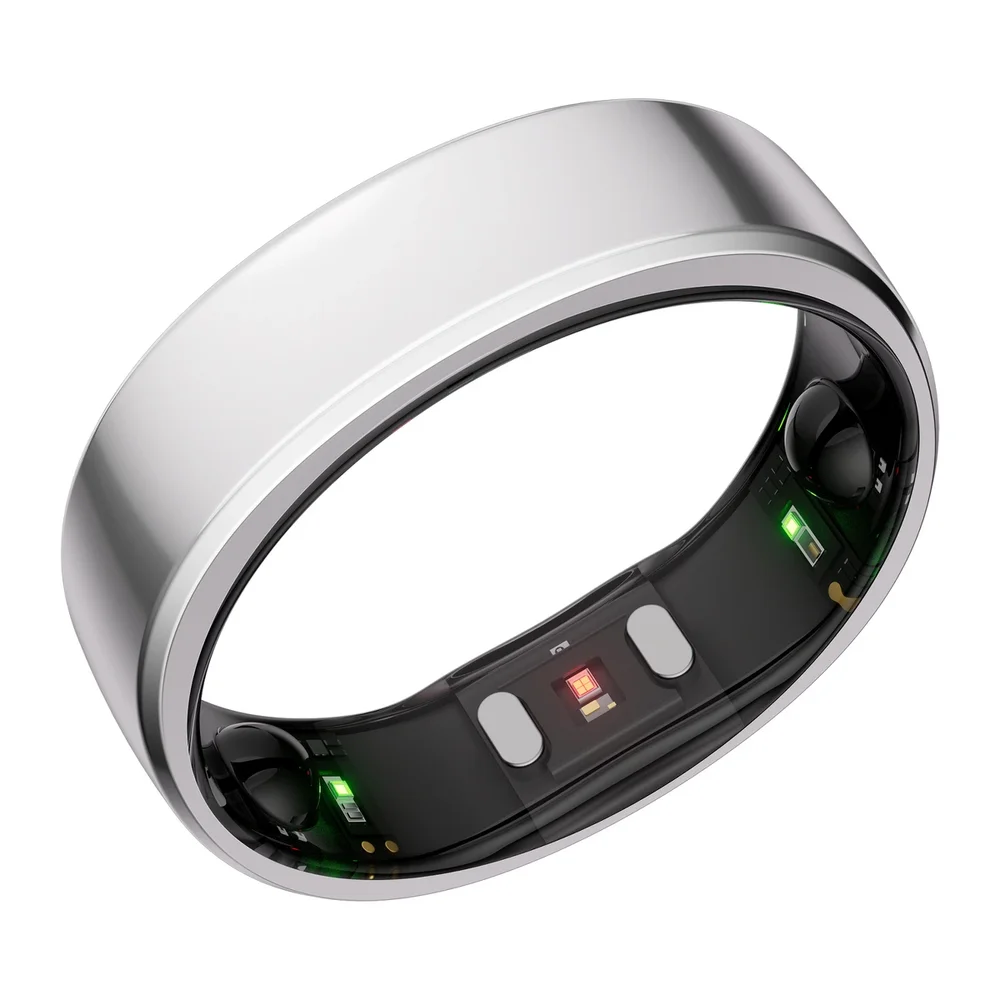 Gen 2 Smart Ring with Sleep Apnea Monitoring, Future Silver, Size 10