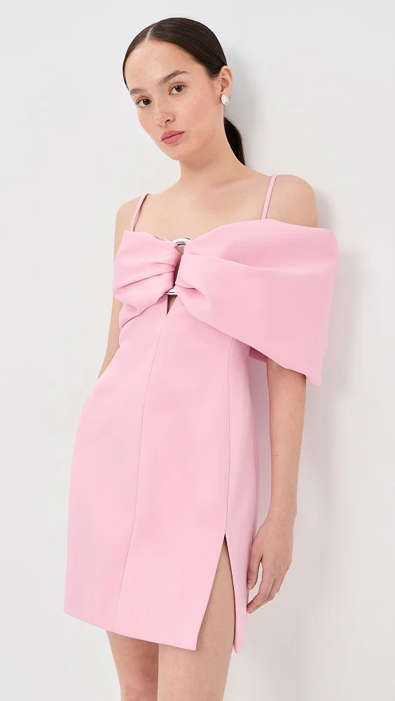 Satin Pop J Marc Bow Dress