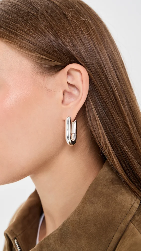 Zoey Silver Statement Hoops