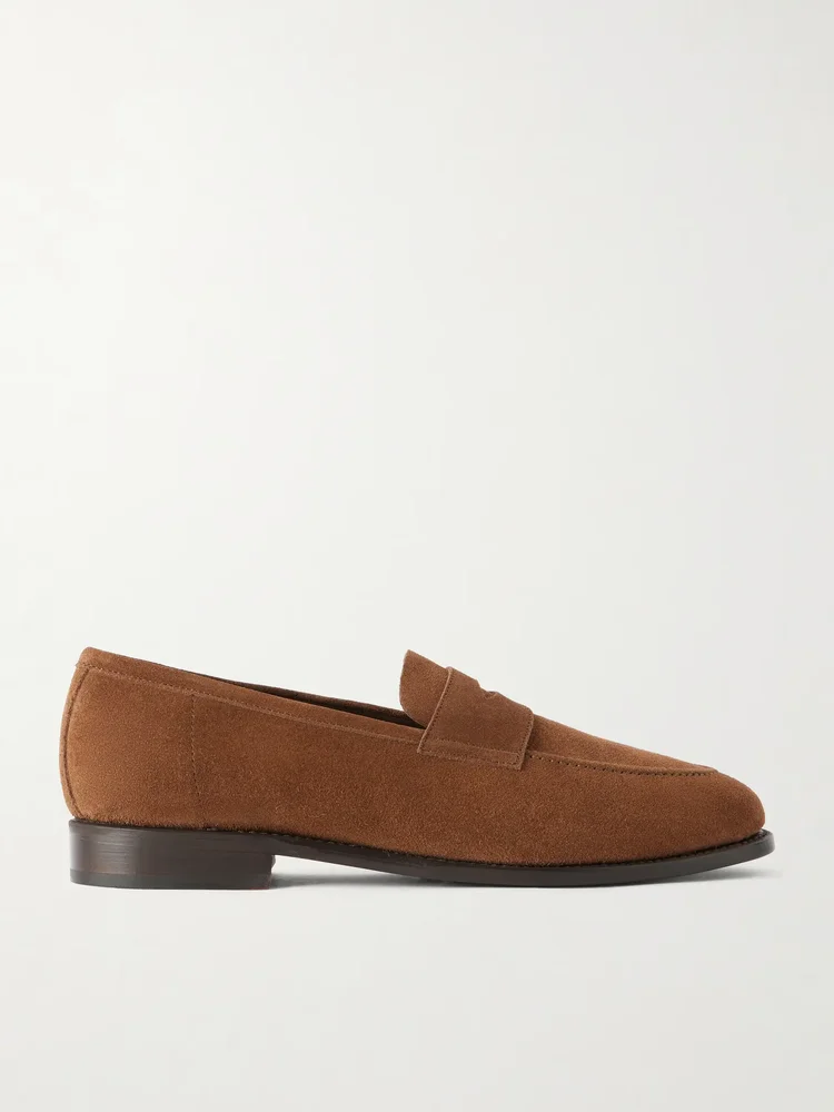 Suede Penny Loafers