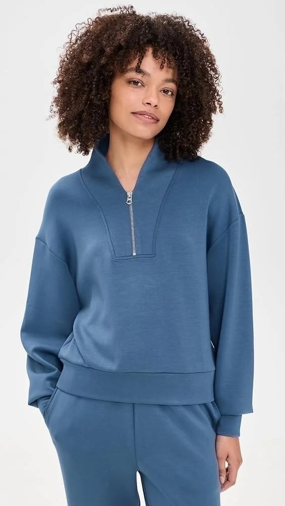 Super-Soft Quarter Zip Pullover