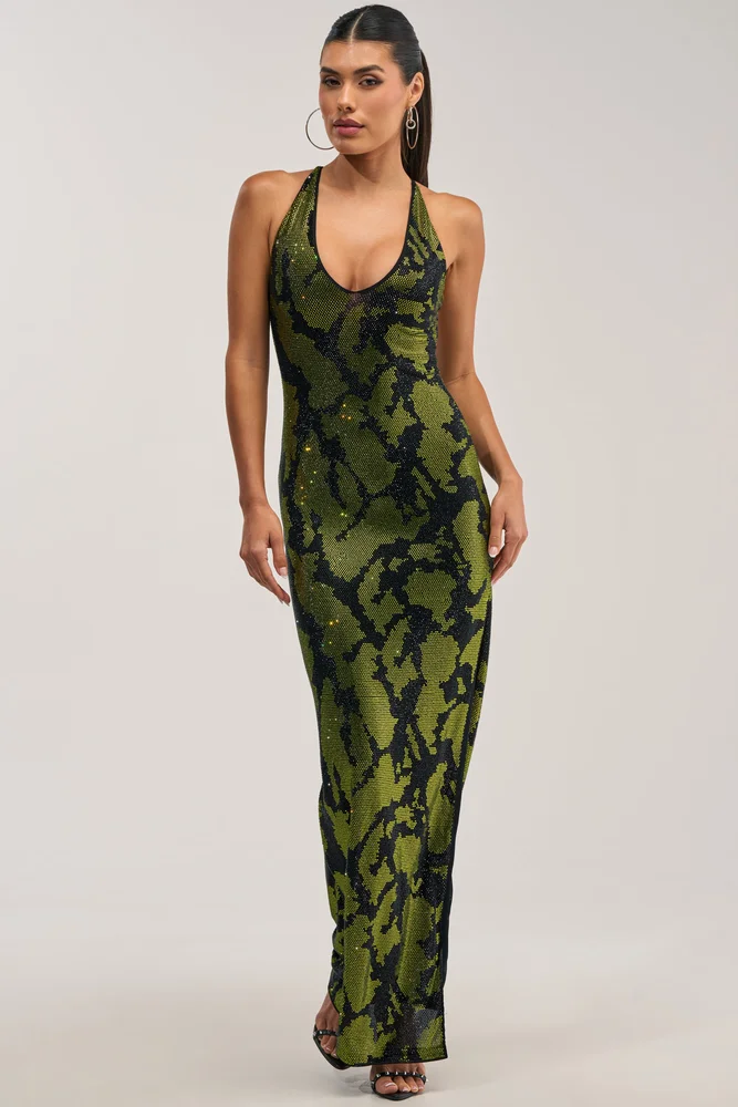Spice It Up Rhinestone Maxi Dress