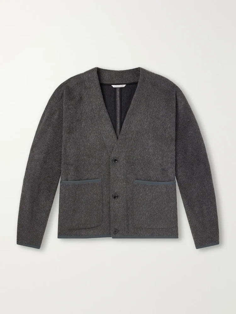 Kaan Brushed Wool-Blend Cardigan