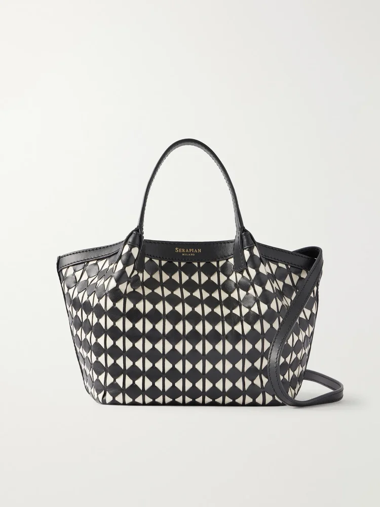Mosaico leather shoulder bag