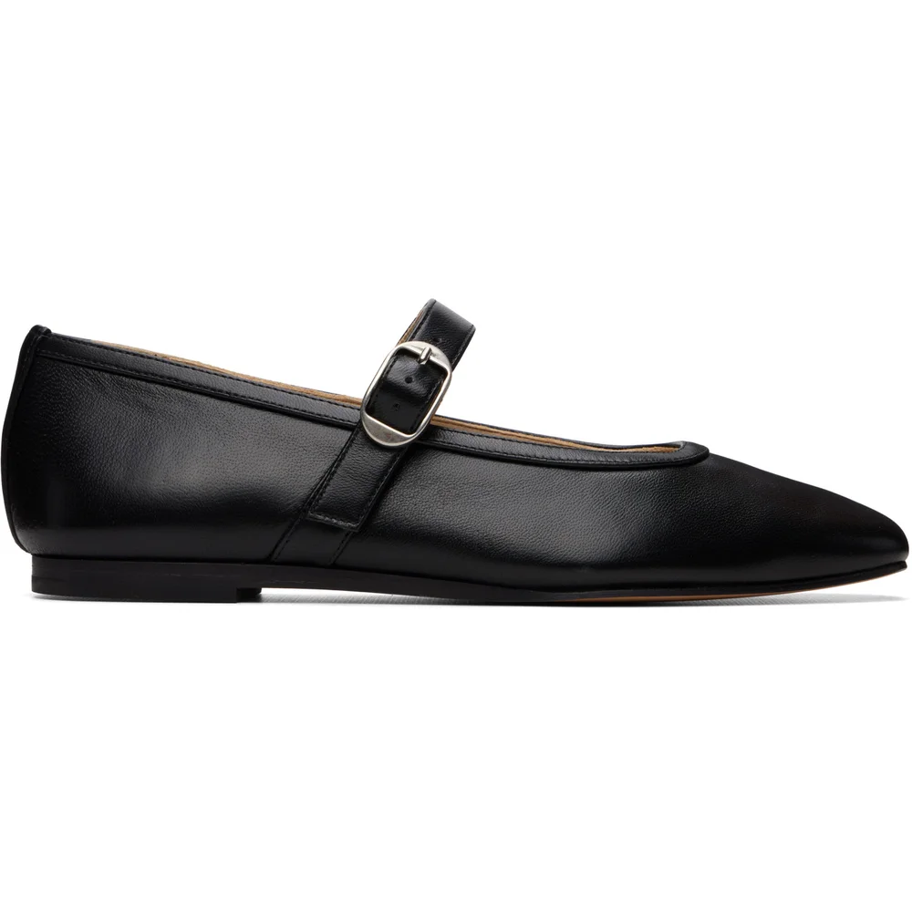 Black Ballet Mary Jane Ballerina Flats