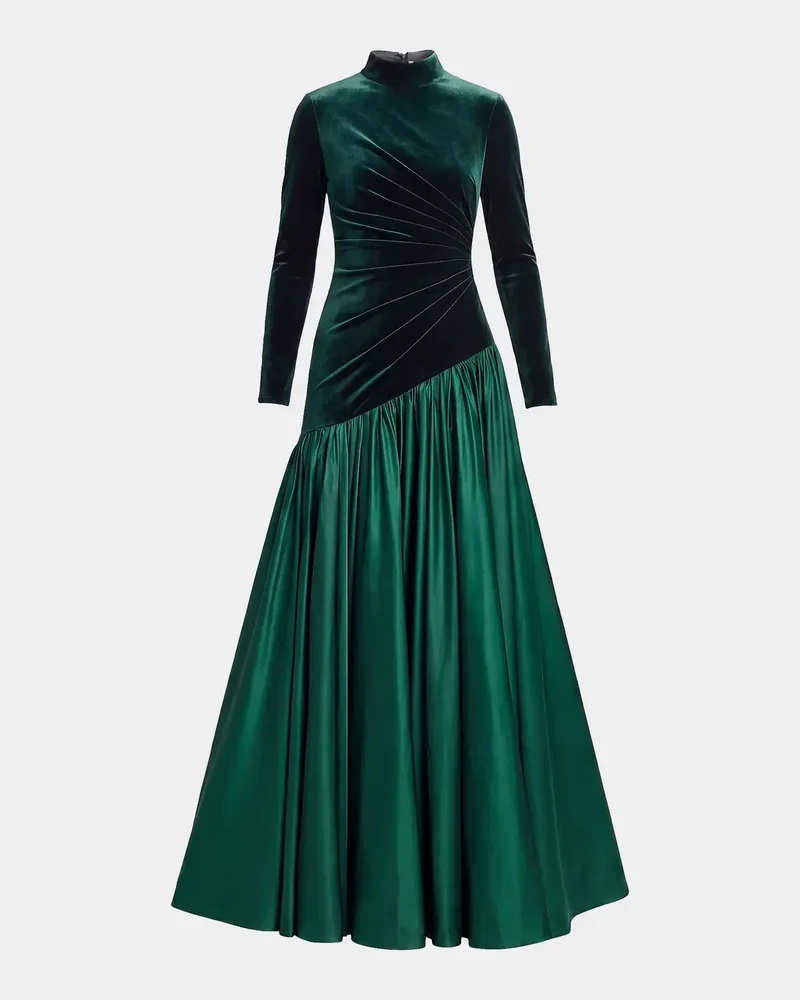 Mixed-Media Asymmetric Ballgown