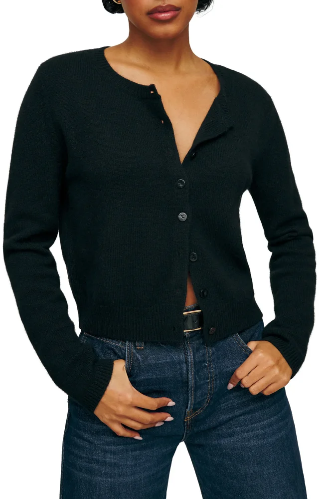 Clara Cashmere Crew Cardigan