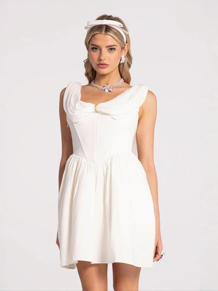 Morgan Dress (White) (Final Sale)