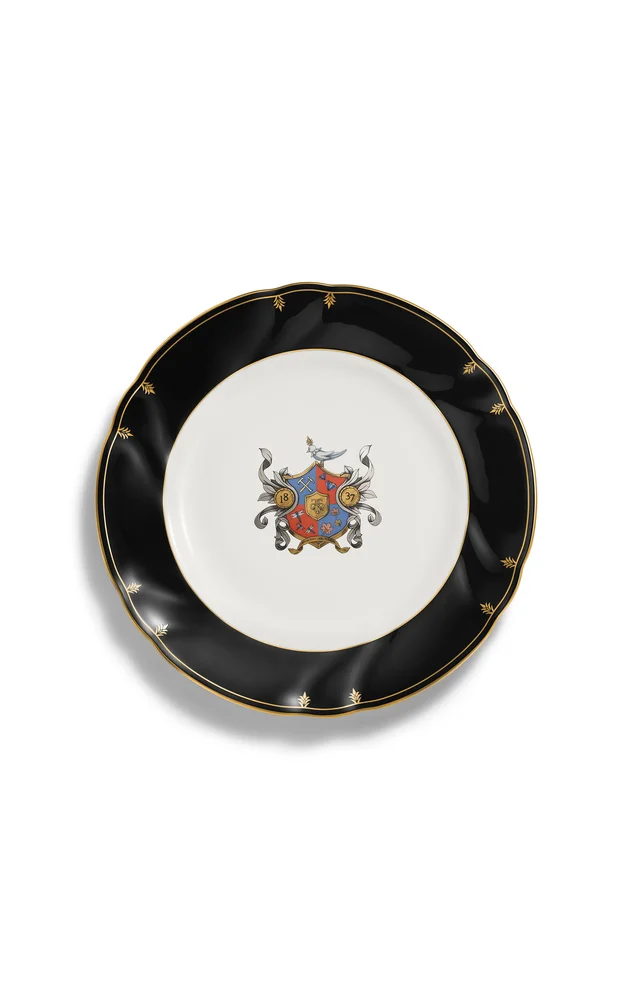 Crest Bone China Dessert Plate