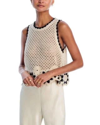 Crocheted Sleeveless Sweater