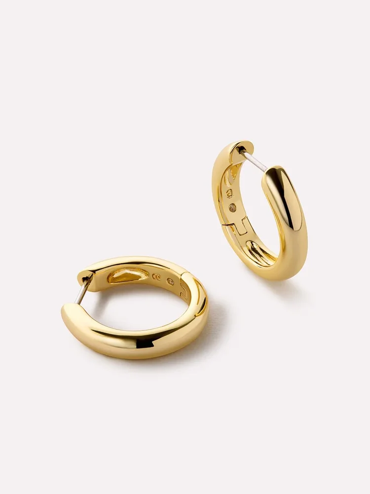 Ana Luisa Gold Hoop Earrings - Giulia Medium