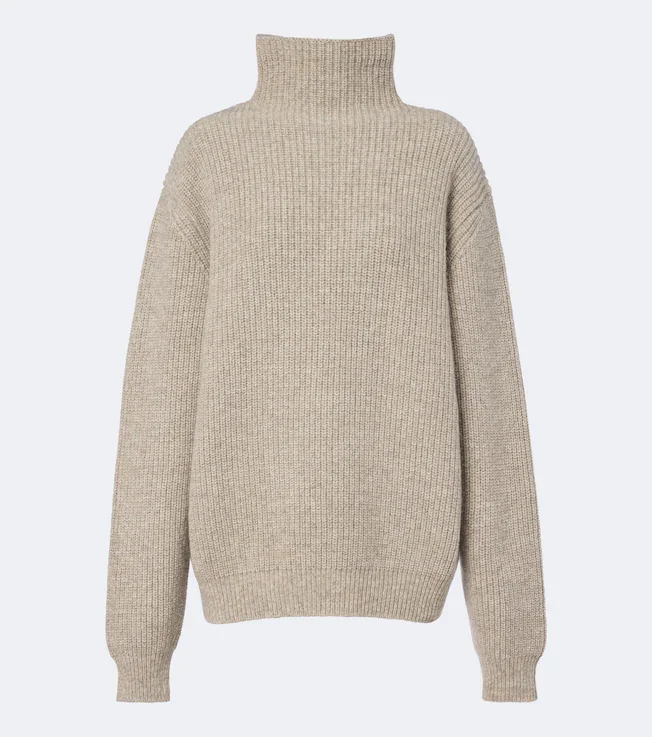 Alpaca and yak turtleneck sweater