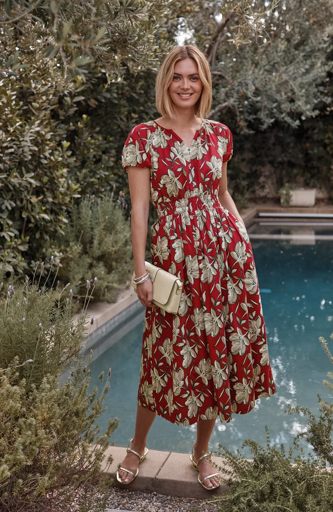 Cotton Midi Dress