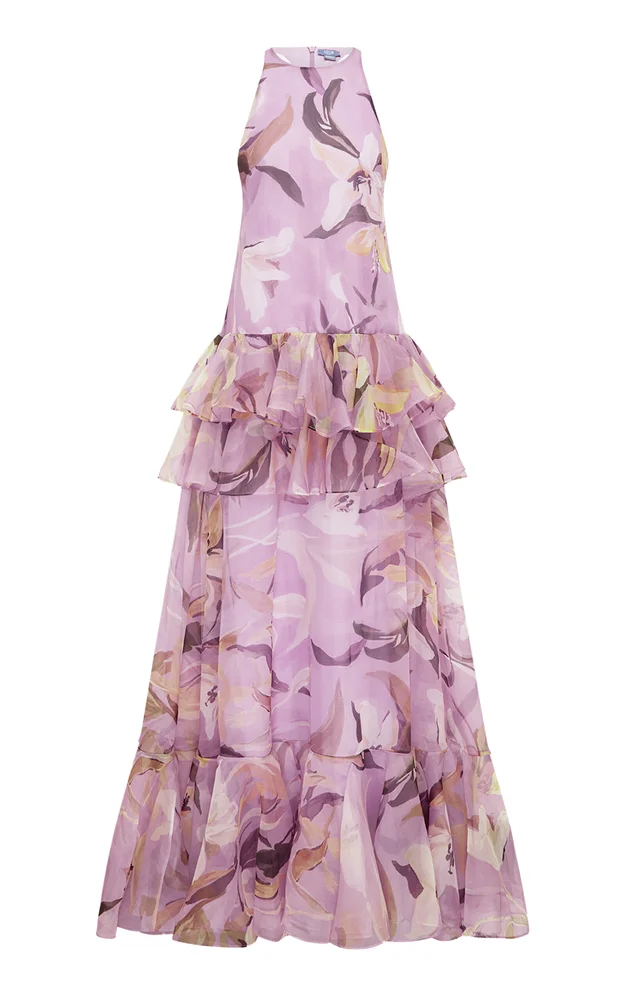 Kirra Racer Silk Maxi Dress
