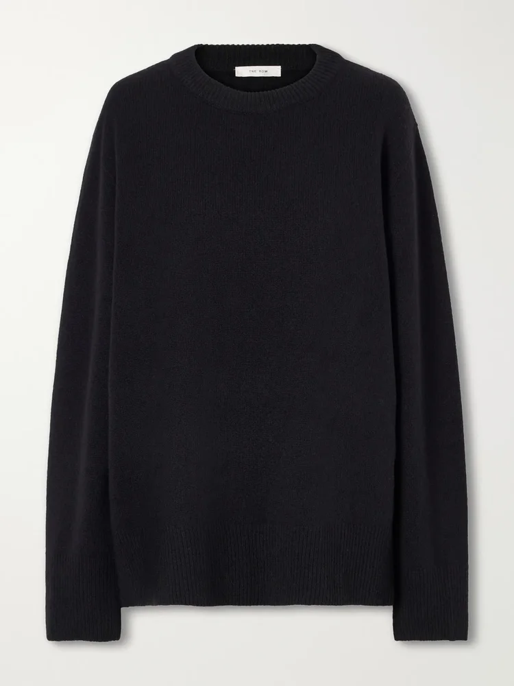 Cashmere Plunge Neckline Sweater