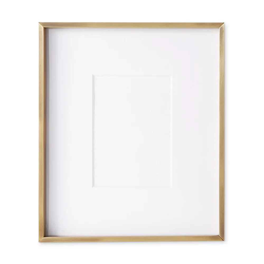 Antique Brass Gallery Picture Frame, 5 x 7