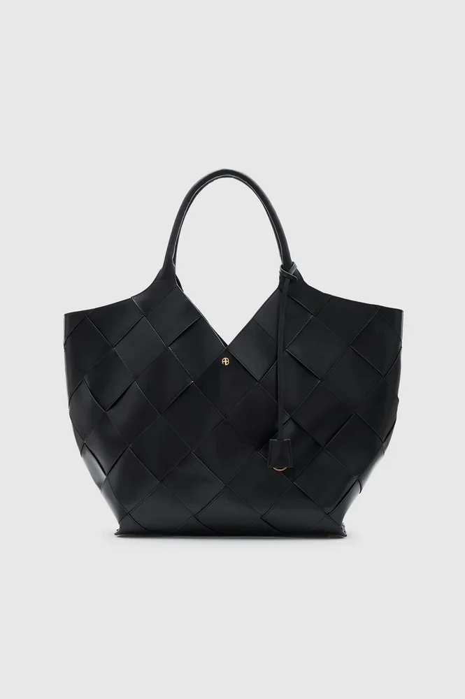 Lili Tote Braided Leather - Black