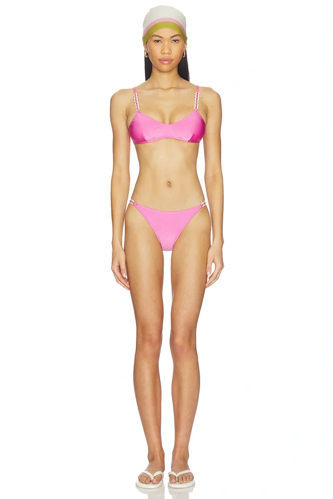 Solid Chain Bikini Set