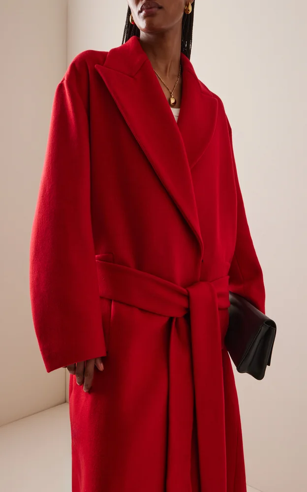 Wrapped Cashmere Coat