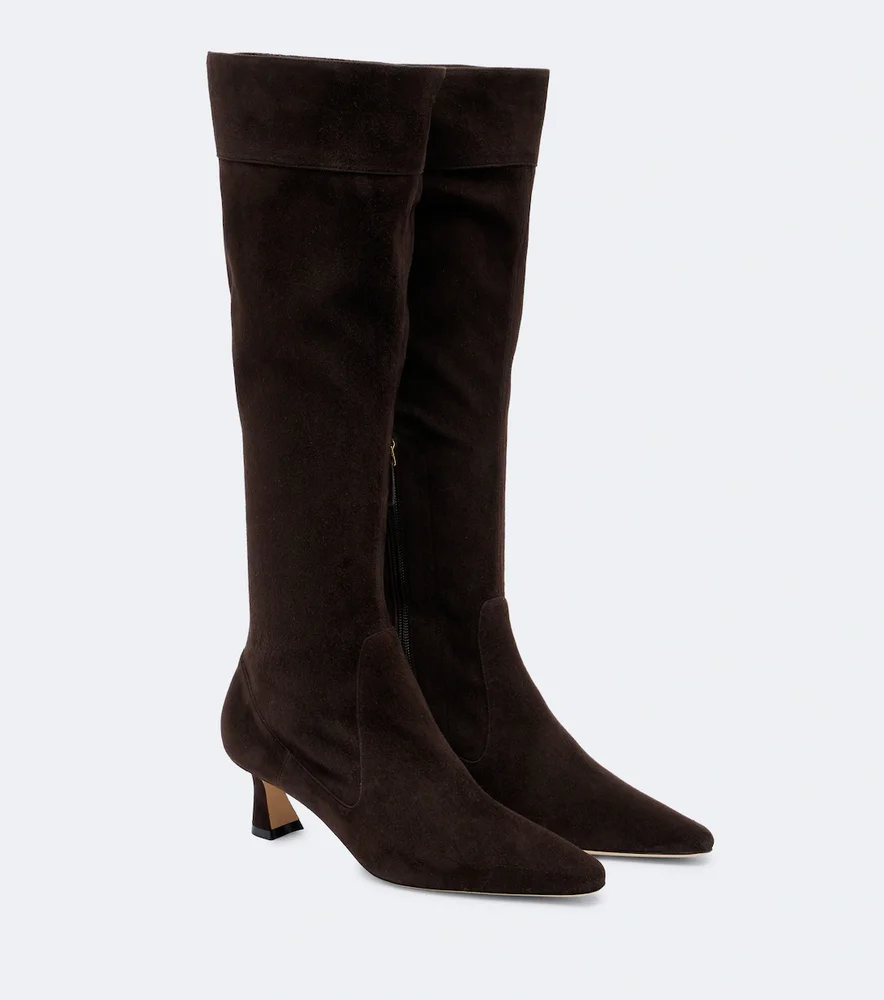 Riva suede knee-high boots