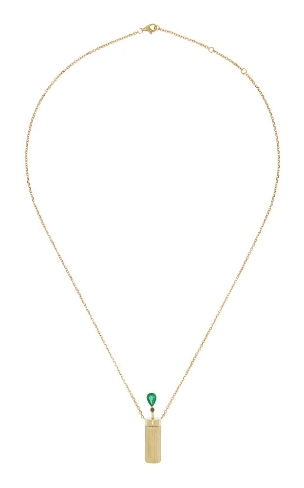 Berlingot Vase 9K Yellow Gold Necklace