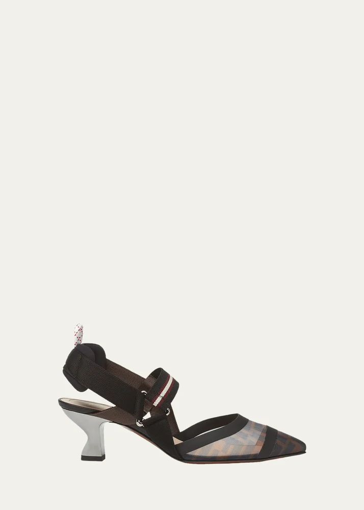 Colibri Runway Mesh FF Slingback Pumps