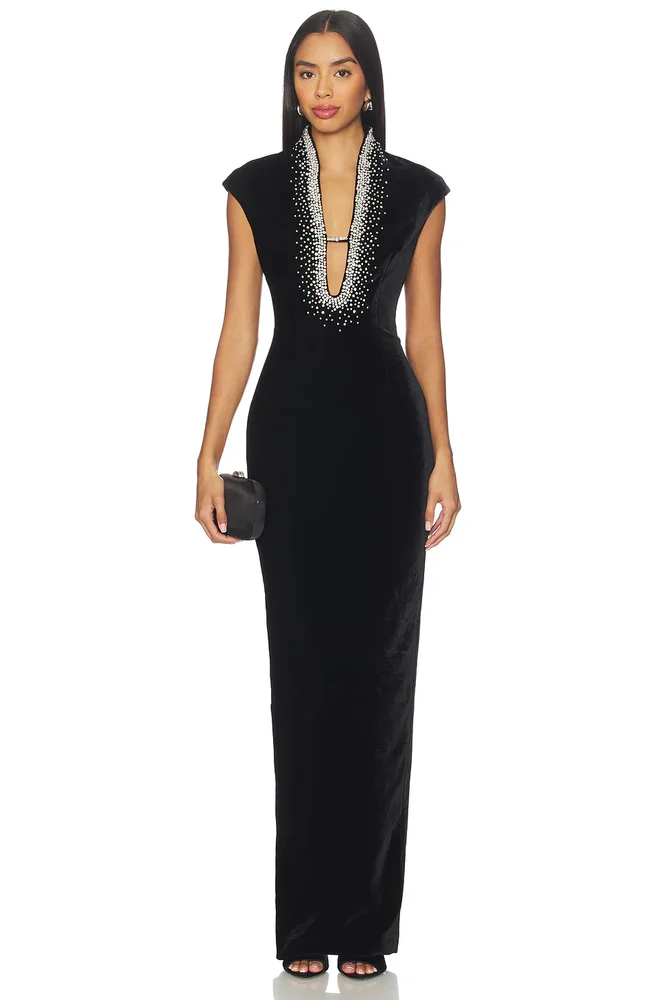 Lenora Velvet Gown