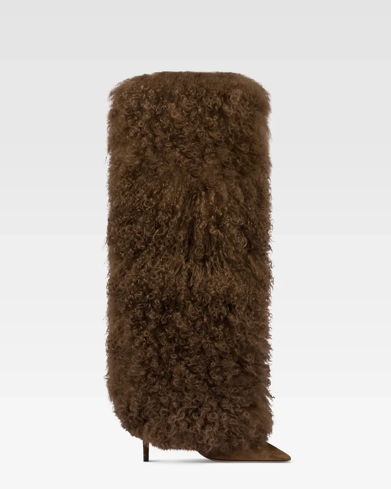 FURRY STILETTO BOOT