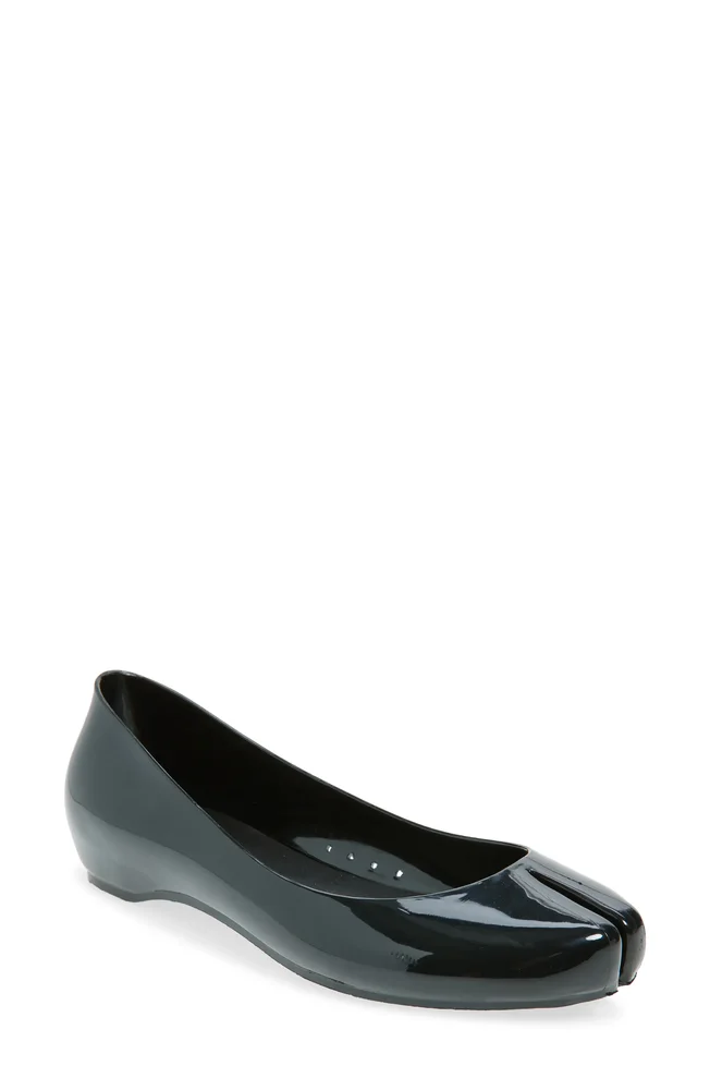 Fixed Split Toe Jelly Flat