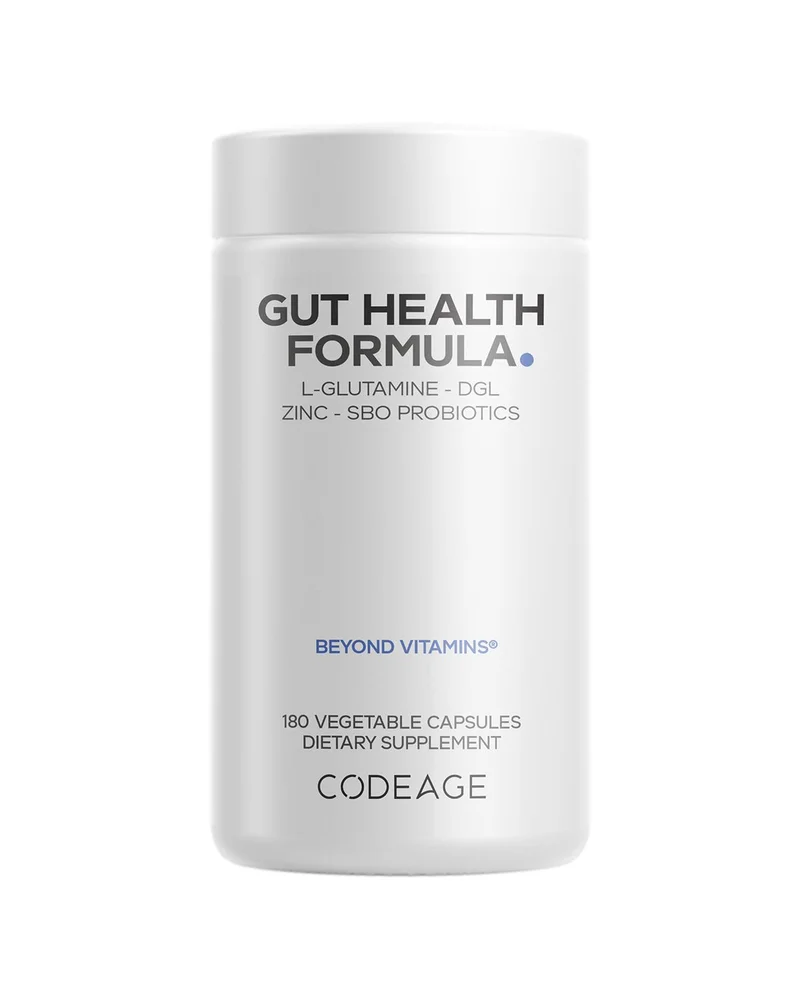 Gut Health Formula, L-Glutamine, Zinc, Mushrooms, Licorice, Probiotics & Prebiotics