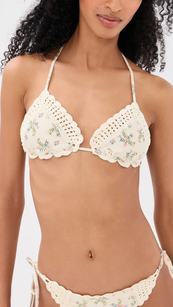 Bea Handmade Crochet Triangle Bikini Top