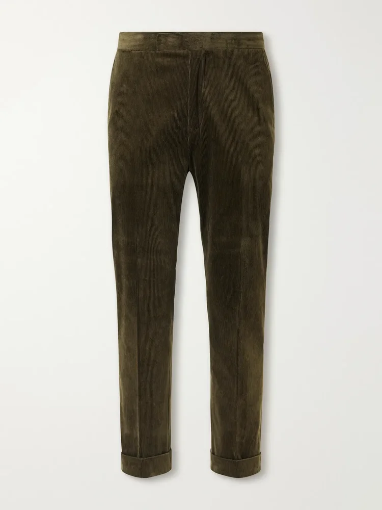 Chester Tapered Cotton-Blend Corduroy Suit Trousers