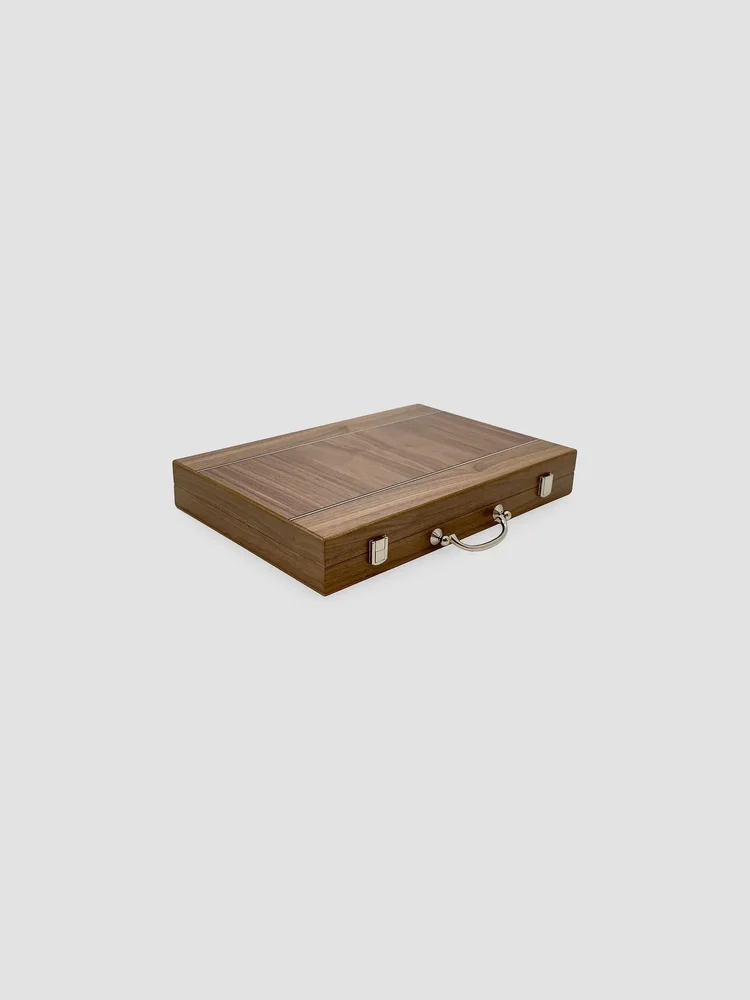 18 Walnutwood Backgammon Set