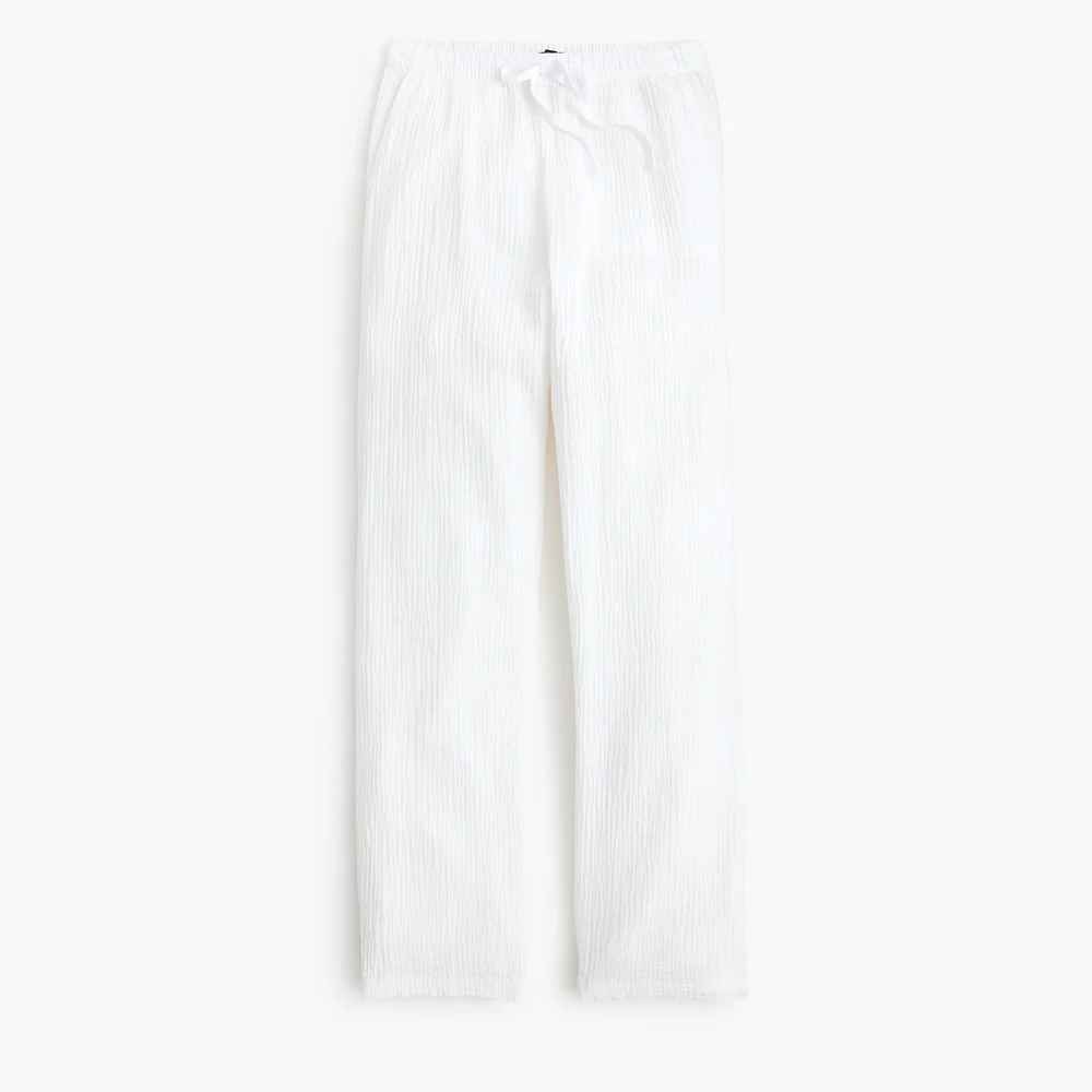 Double-gauze drawstring pant