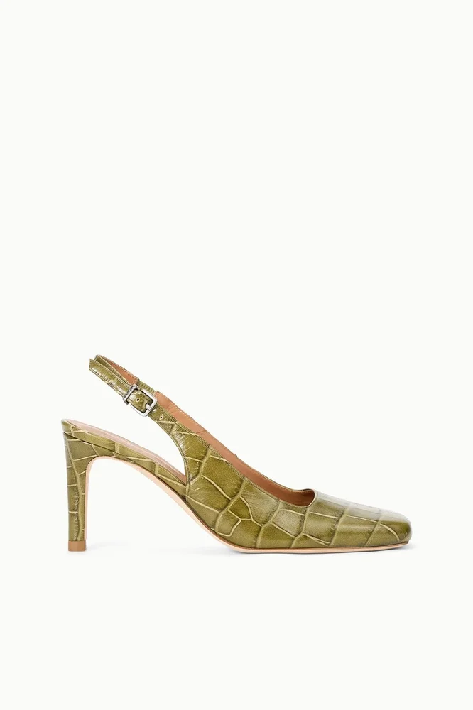 Lucie Slingback Pump | Martini Croc