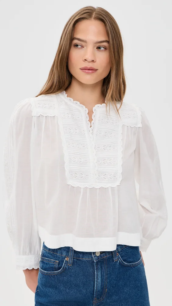 Eliza Eyelet Top