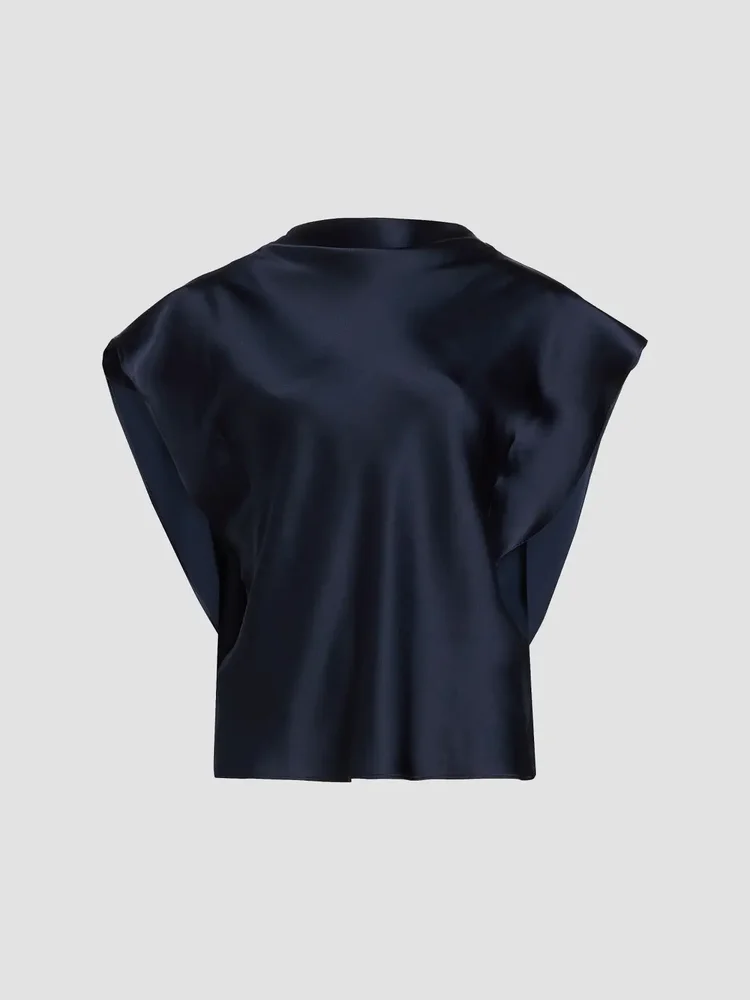 Adrien Satin Crepe Top